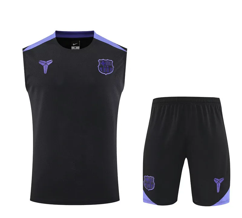 25-26 Barcelona x Kobe Bryant Training Kits Football Vest Suit 3