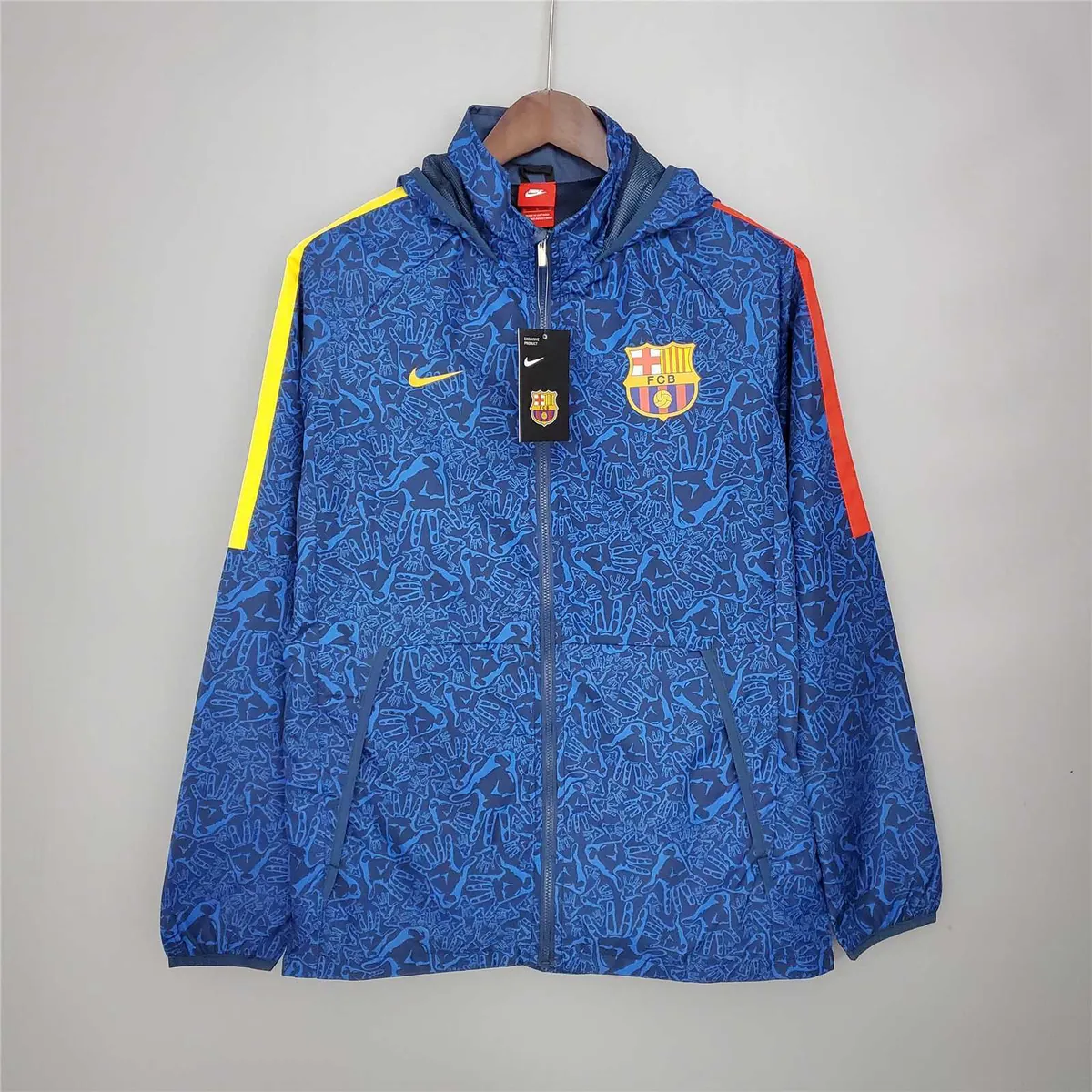 21-22 Barcelona blue Camouflage Windbreaker 8