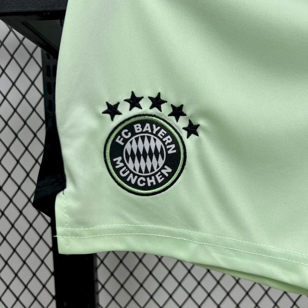 25-26 Bayern Munich Green Goalkeeper Kid Kits Youth Apparels AAAAJersey Wholesale Yupoo 2