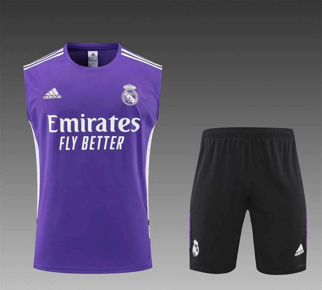 22-23 Real Madrid training suit kit Purple 15