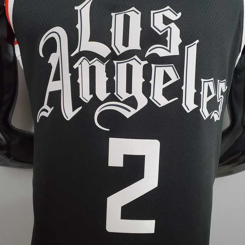 New LEONAR0#2 Los Angeles Clippers Black 2