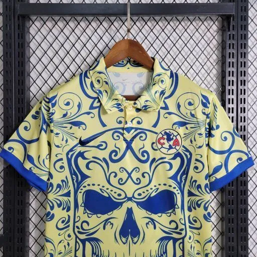 23-24 Americas Day of the Dead Special Edition Yellow S-4XL Cheap Soccer Jerseys 4