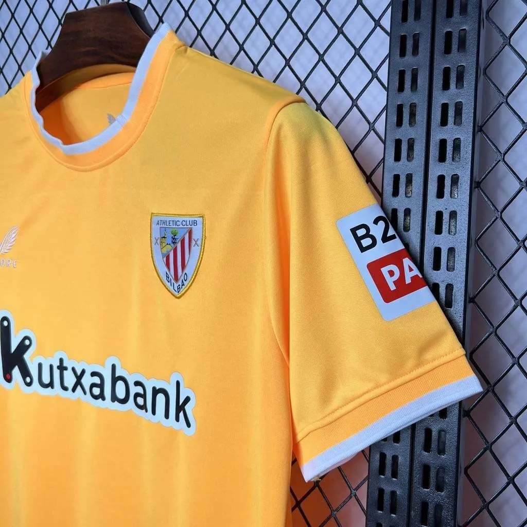 24-25 Athletic Bilbao Yellow Goalkeeper Kit Sport AAAAJersey Yupoo 2
