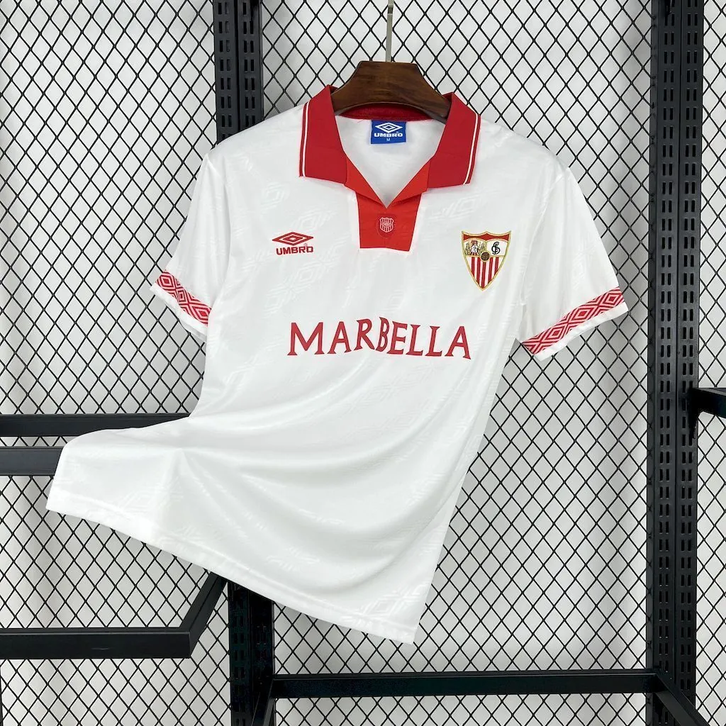 94-96 Sevilla FC Home Retro Kit Vintage Shirt AAAAJersey Supplier Yupoo 6