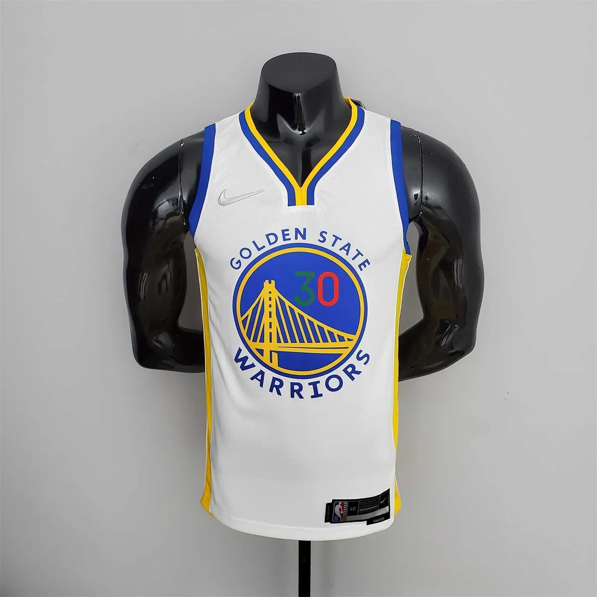 75th Anniversary Golden State Warriors Curry #30 Mexico Edition White NBA Jersey 10