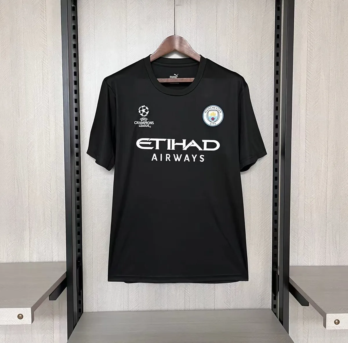 23-24 Manchester City Champion League Black Shirt Football AAAAJersey Yupoo 8