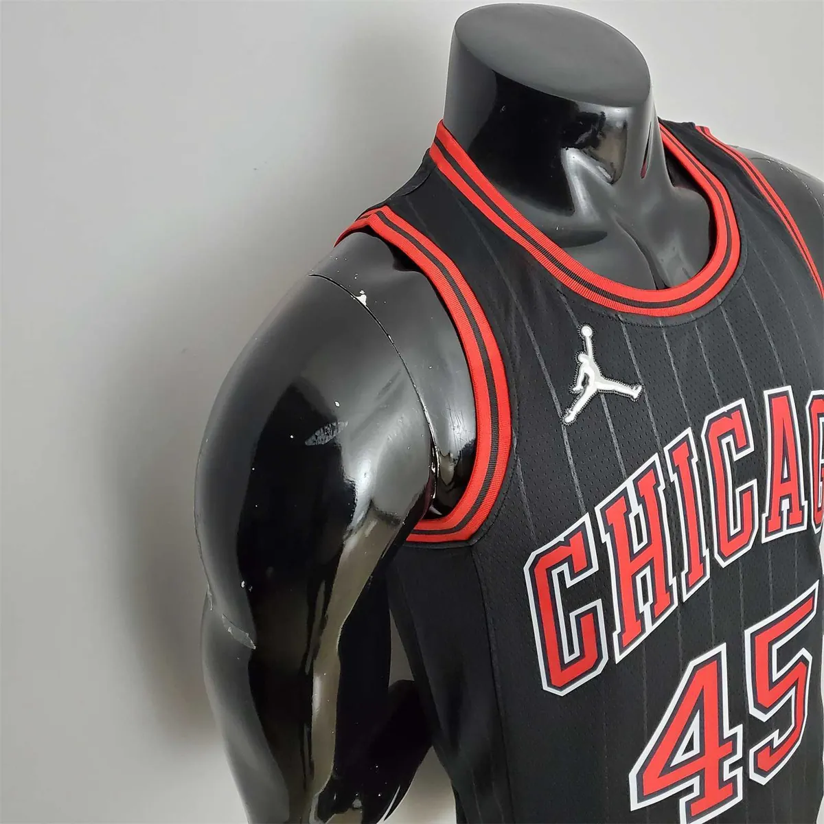 75th Anniversary Jordan #45 Bulls Flyers Black NBA Jersey 2