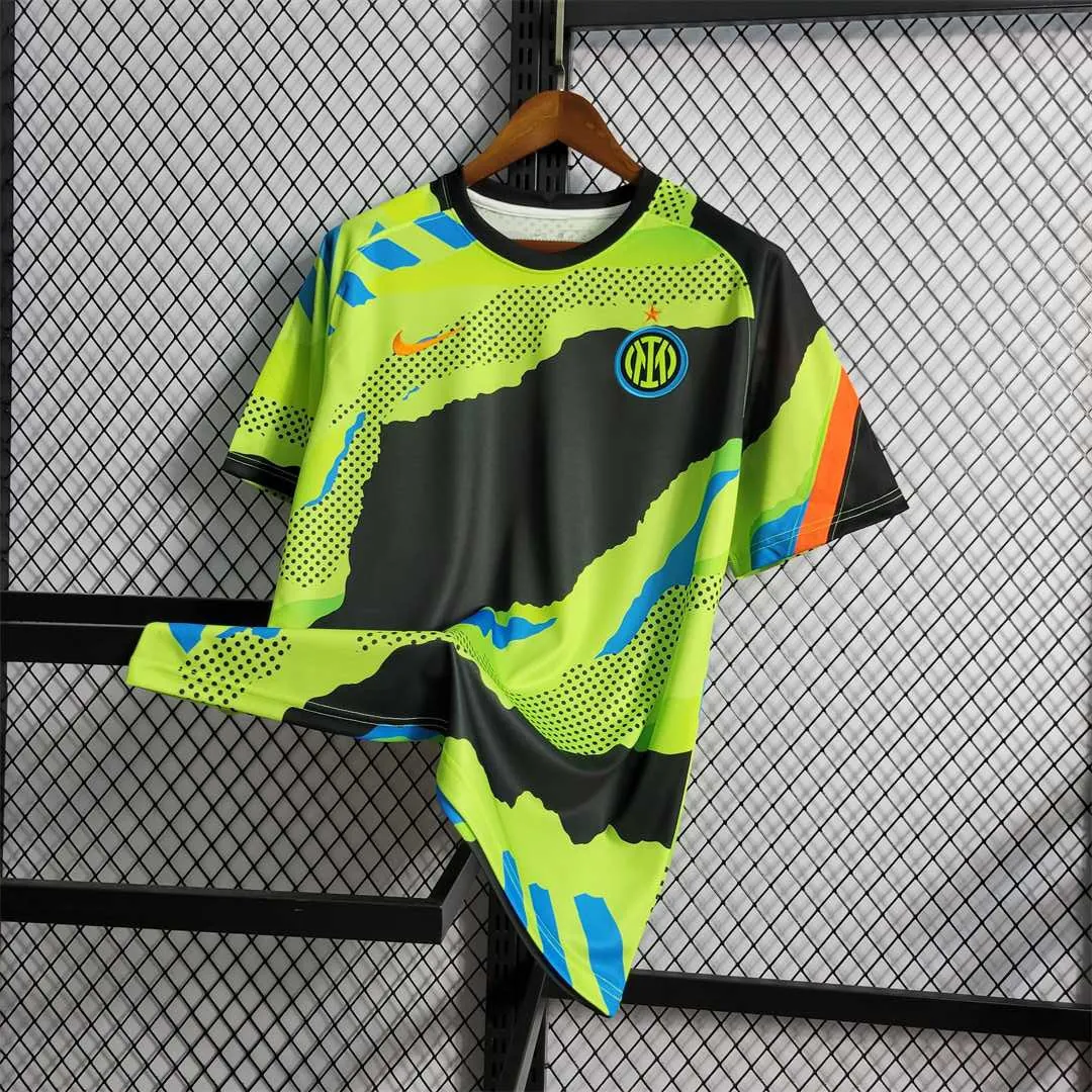 22-23 Inter Milan Pre-match greenblack training suit 6