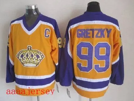 Los Angeles Kings retro ice hockey jersey M-3XL 洛杉矶国王队复古冰球服 5