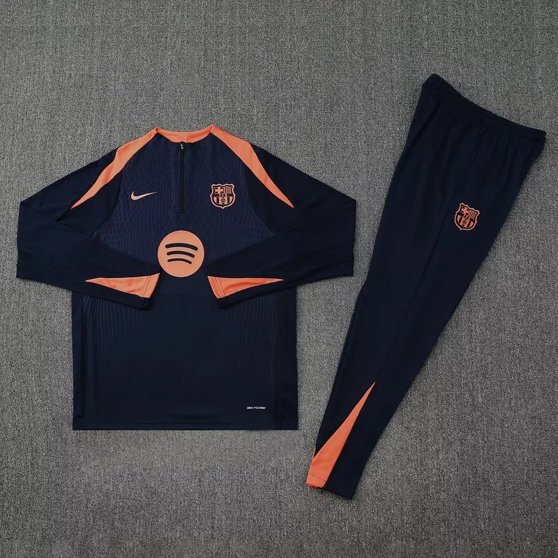 25-26 Barcelona Navy&Orange Training Kits Football Tracksuits 2