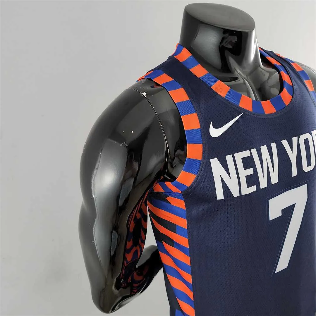 New York Knicks ANTHONY #7 Striped NBA Jersey 2