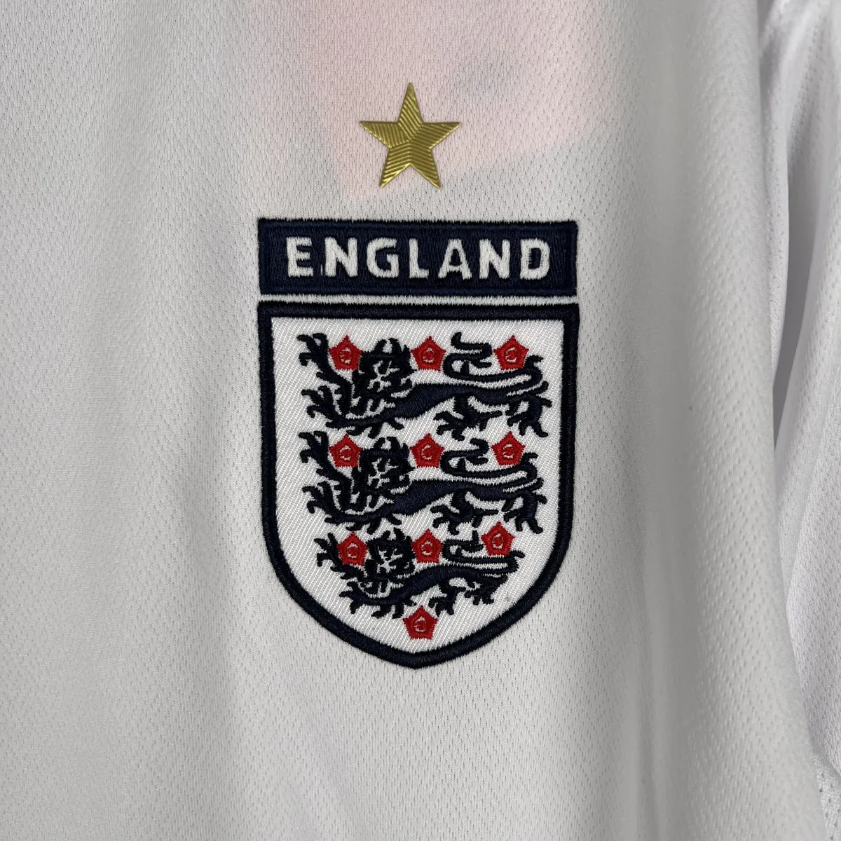 2006 Retro Long Sleeve England Home S-XXL 3