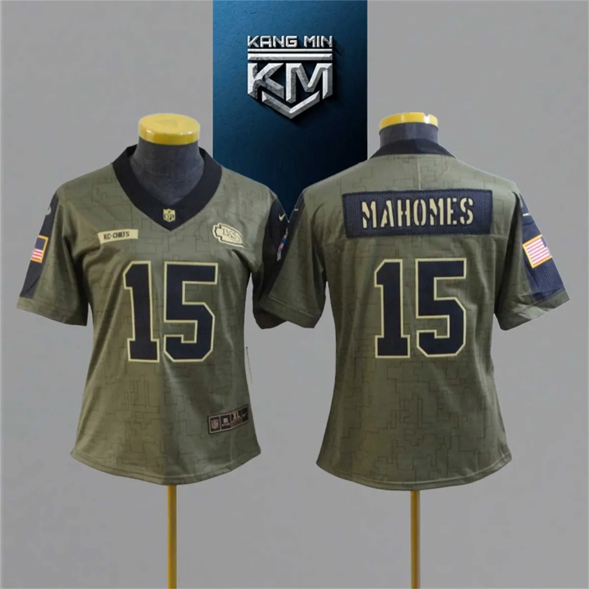 2021 New Tribute to NFL Jersey woman 7