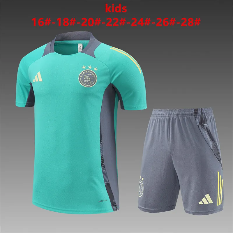 24-25 Ajax Kids Training Soccer Jerseys Football Shirts 1
