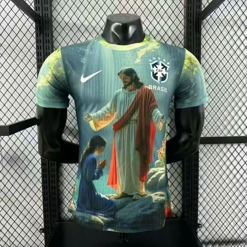 25-26 Brazil Christ The Redeemer F Special Edition Kit Player Version Shirt AAAAJersey Wholesal 2
