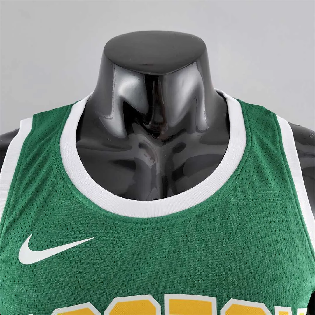 Boston Celtics IRVING#11 Green Gold NBA Jersey 7