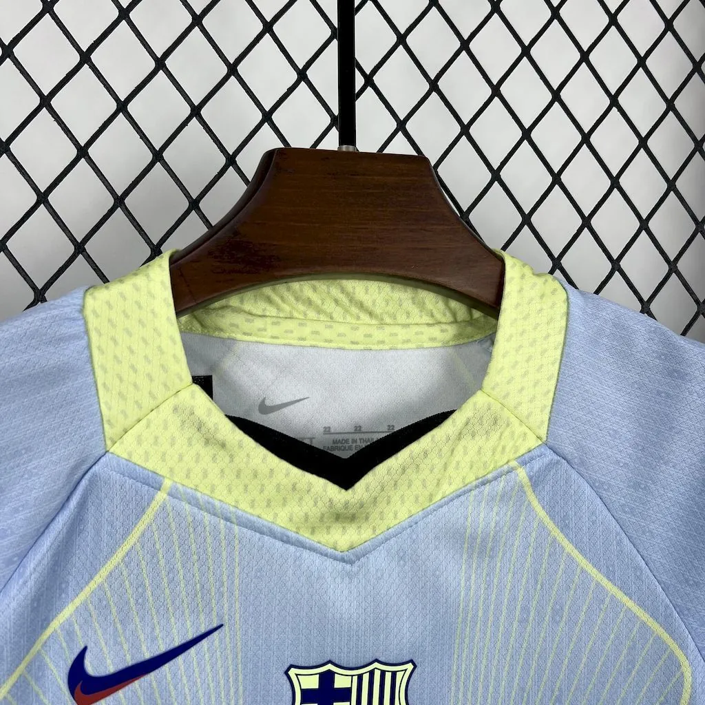25-26 Barcelona Blue Special Edition Kid Kits Youth Apparels Soccer AAAAJersey Yupoo-1 1