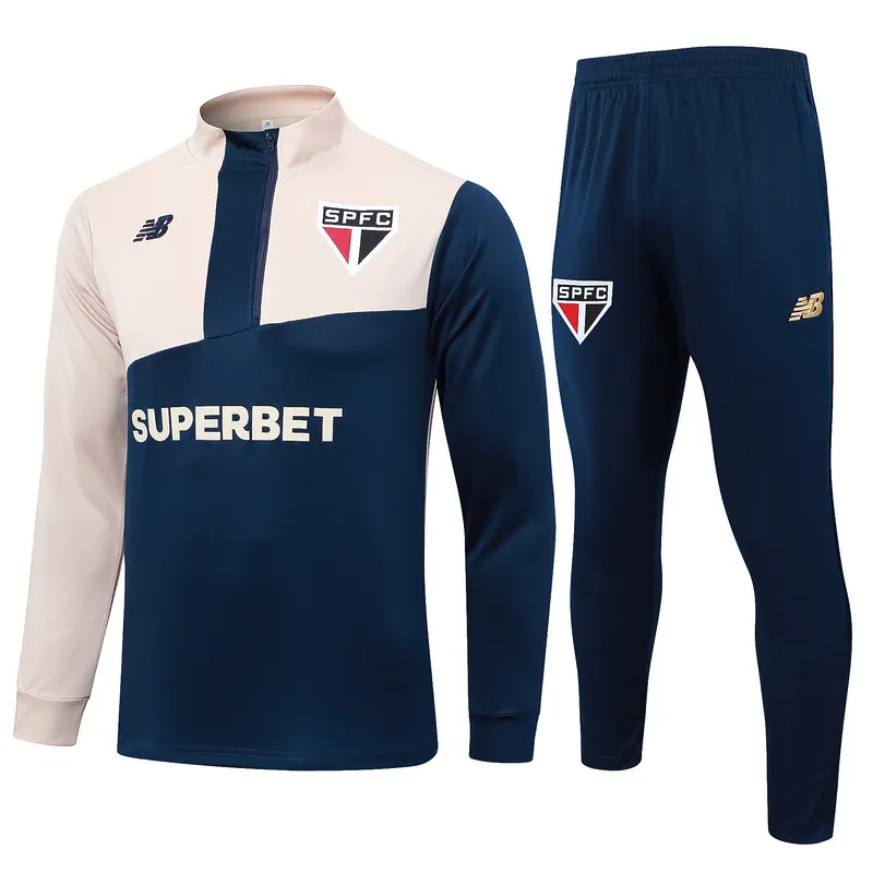24-25 Sao Paulo Long Sleeve Training Suit Football Shirts 3