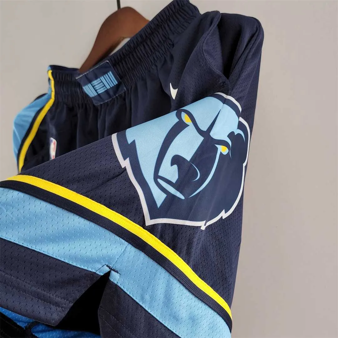 Memphis Grizzlies NBA Shorts Navy 5