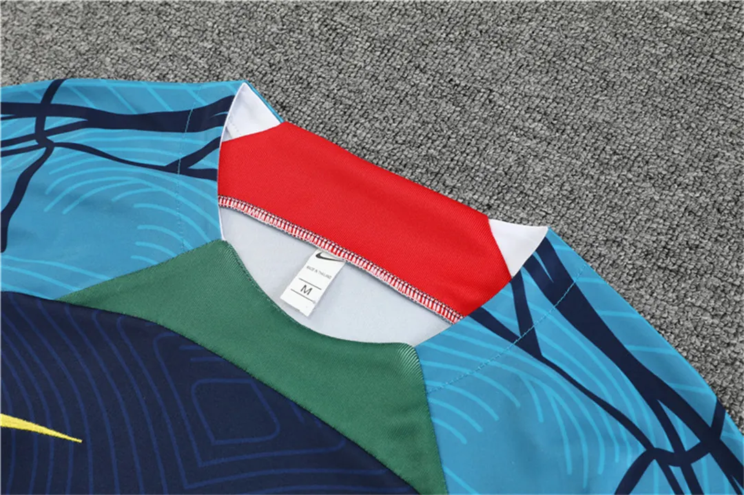 2022 Portugal Training Jersey Royal Blue 15