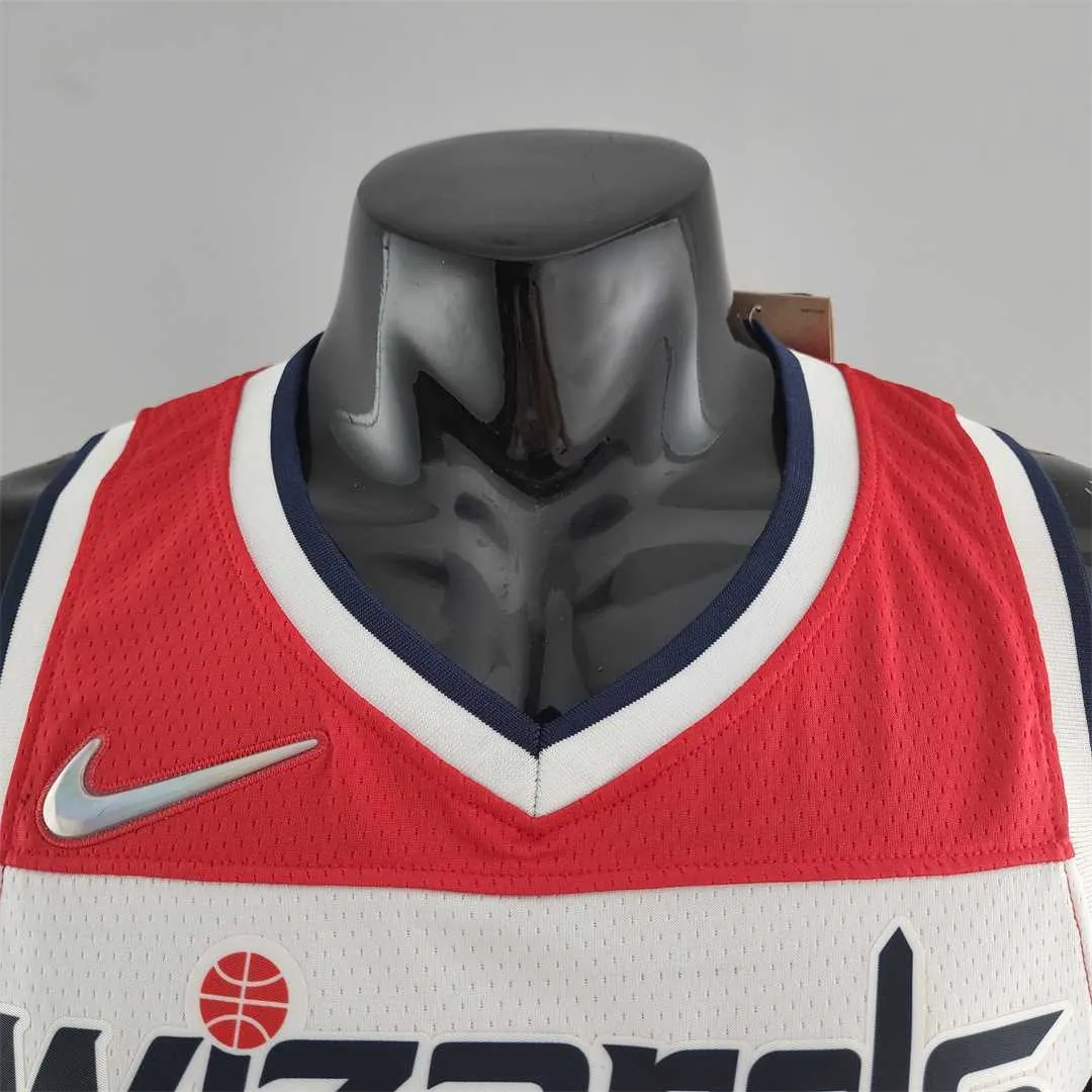 75th Anniversary JORDAN #23 Wizards Black Red White NBA Jersey 9