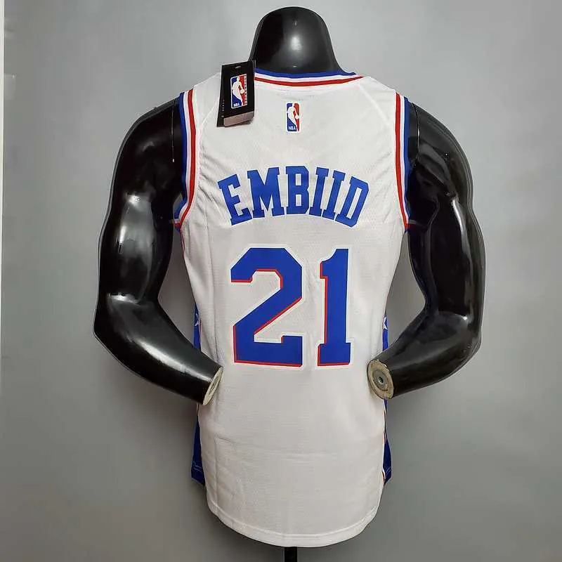 Embiid #21 Detroit Pistons white 1