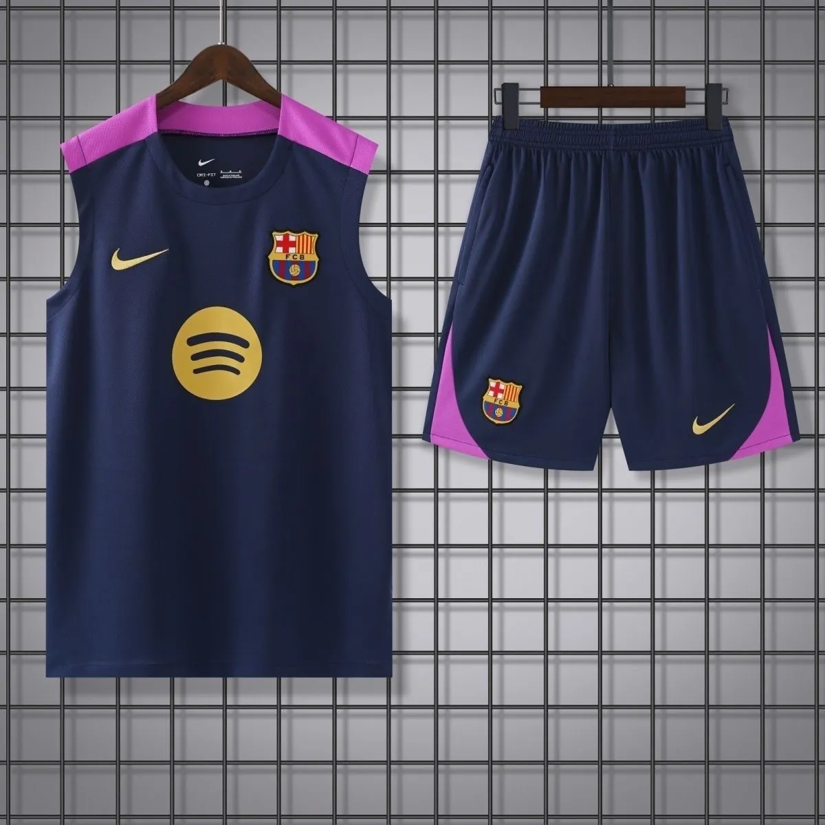 25-26 Barcelona Training Vest Kit Soccer AAAAJersey Supply Yupoo-1 3