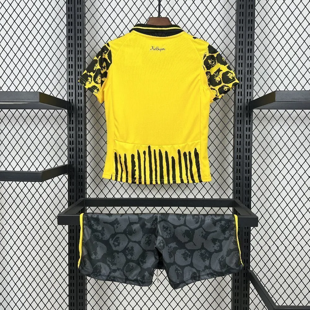 25-26 Dortmund Yellow Special Kids Kit Soccer Youth Apparels AAAAJersey Supply Yupoo 7