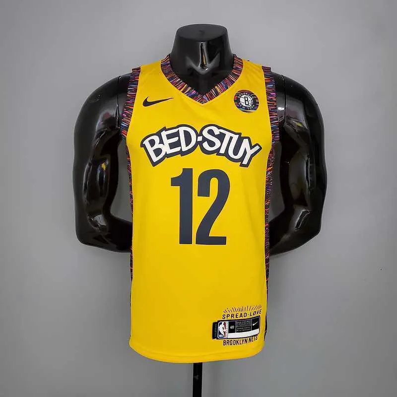 HARRIS#12 Brooklyn Nets Commemorative Edition Yellow 9