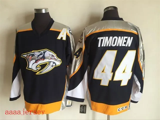 Nashville Predators retro ice hockey jersey M-3XL 纳什维尔掠夺者队复古冰球服 1