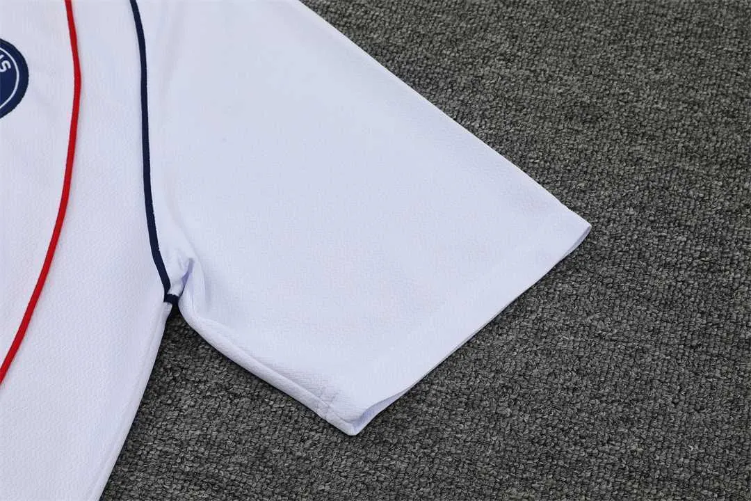 22-23 PSG training suit short sleeve kit White 1