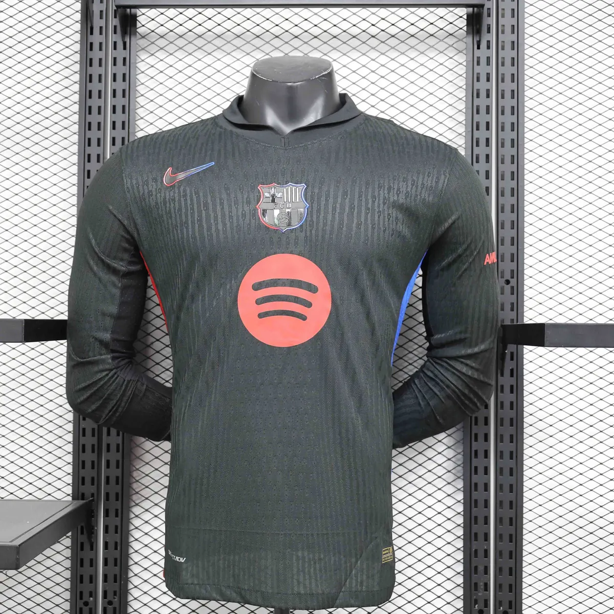 24-25 Barcelona Away Long Sleeve Kit Player Version Shirt Soccer AAAAJersey Yupoo 3