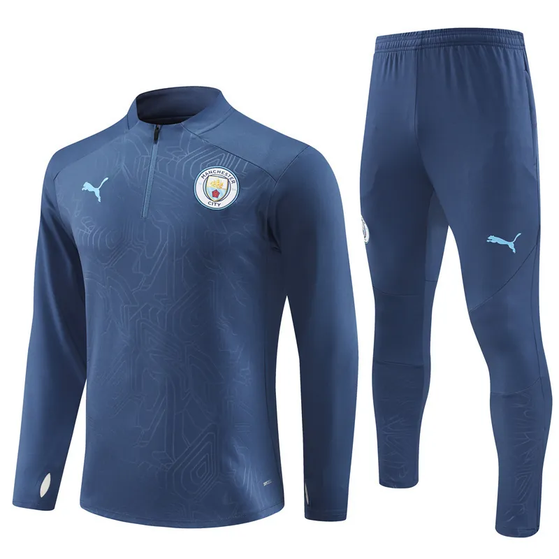 24-25 Manchester City Long Sleeve Training Suit Football Shirts 4