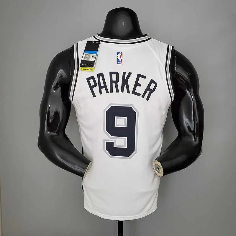 PARKER#9 Spurs White 3