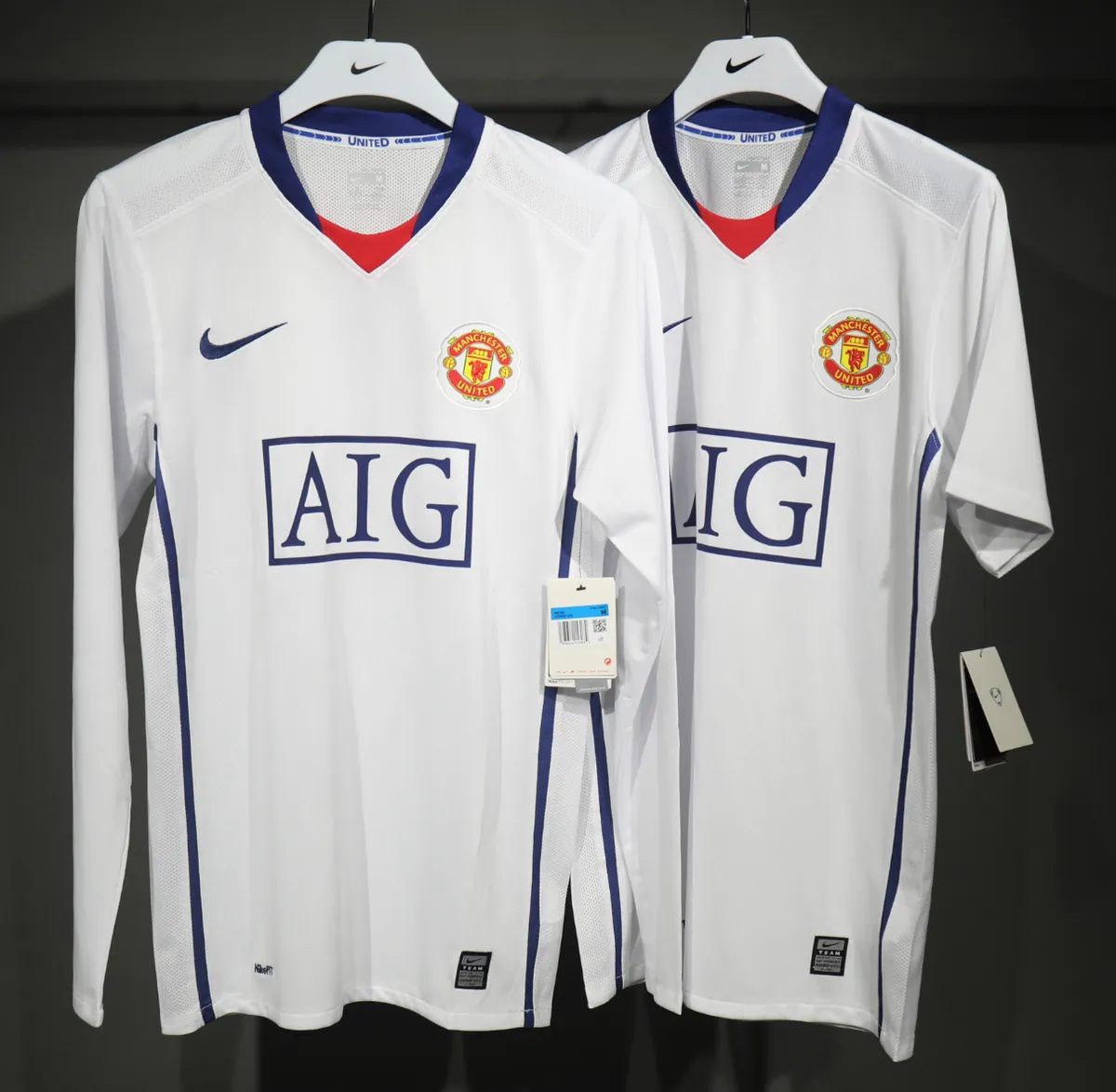 08-09 Manchester United Away Retro Kit Vintage Player Version Best Shirt AAAAJersey Dropship Yu 7