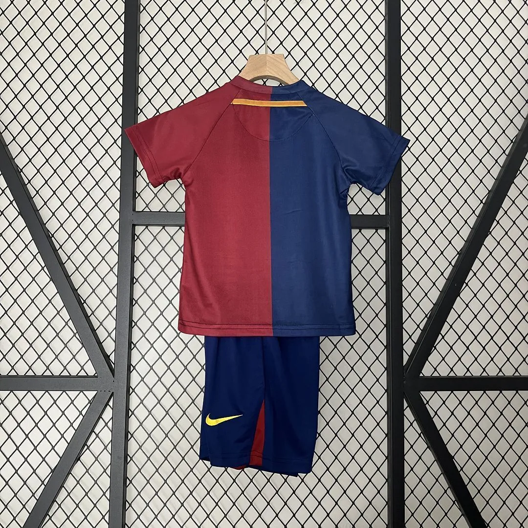 08-09 Barcelona Home Retro Kids Kits Football Jerseys Yupoo 3