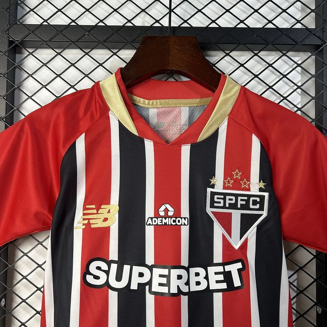 25-26 Sao Paulo Away Kid Kits Youth Apparels Soccer AAAAJersey Yupoo 2