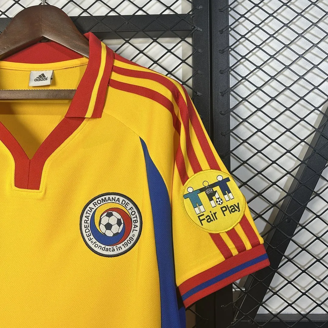 2000 Romania Home Retro Kit Vintage Shirt Soccer AAAAJersey Yupoo 4