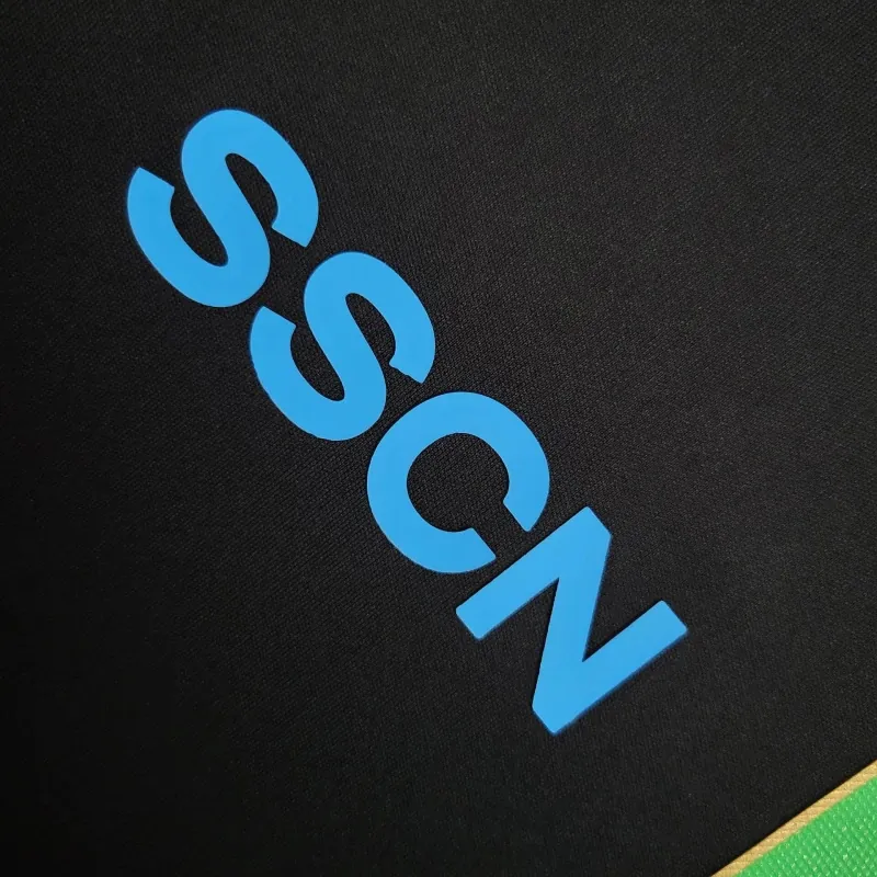 23-24 Napoli × Geolier Special Edition Black Kit Jersey Supplier Yupoo 2