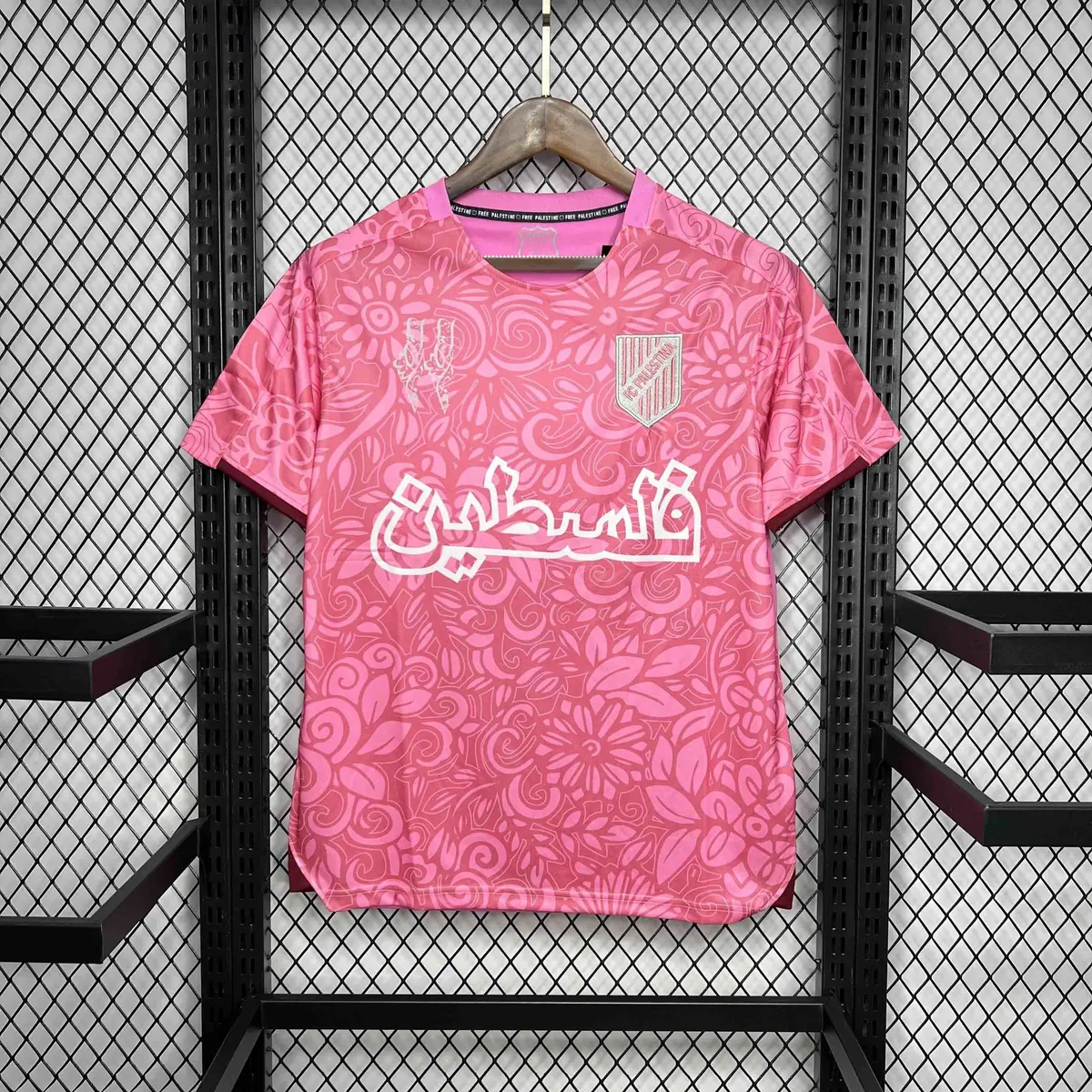 2024 Palestina Training Pink Kit Football Apparel AAAAJersey Wholesale Yupoo 5