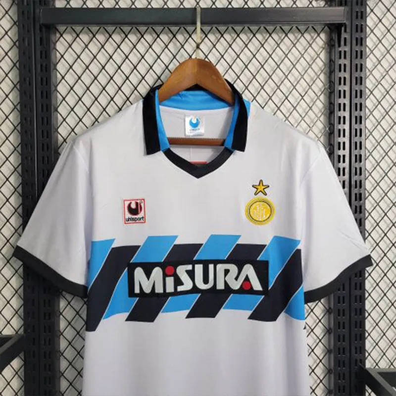 90-91 Retro Inter Milan Away S-XXL Cheap Soccer Jerseys 1