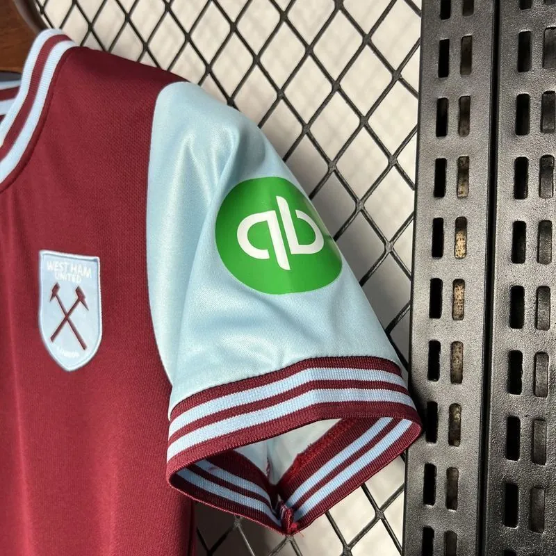 24-25 West Ham Home Kid Kits Youth Apparels Sport AAAAJersey Yupoo 6