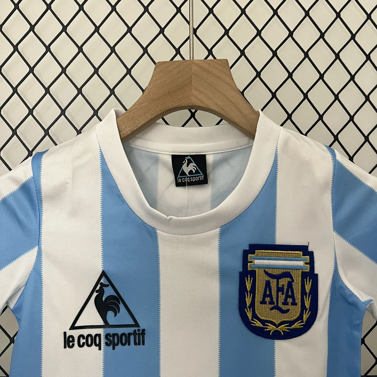 1986 Argentina Home Retro Kids Kits Children Sets Football AAAAJerseys Yupoo 9