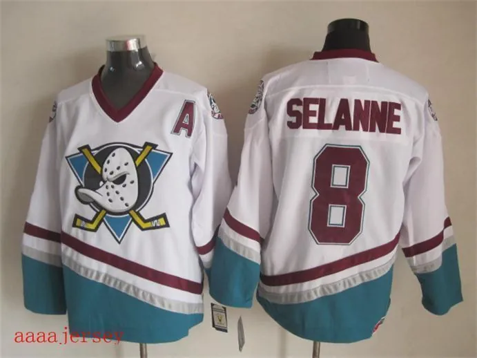 Anaheim Ducks retro ice hockey jersey M-3XL 阿纳海姆鸭队复古冰球服 6