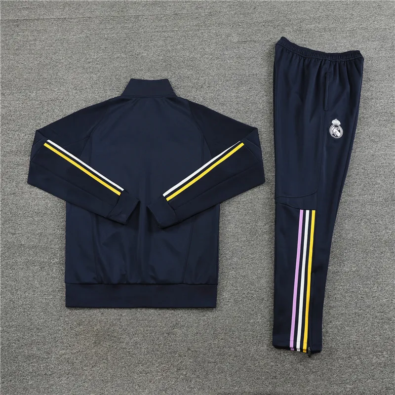 23-24 Real Madrid Navy Kits Jackets Suits Cheap Jerseys Yupoo 1