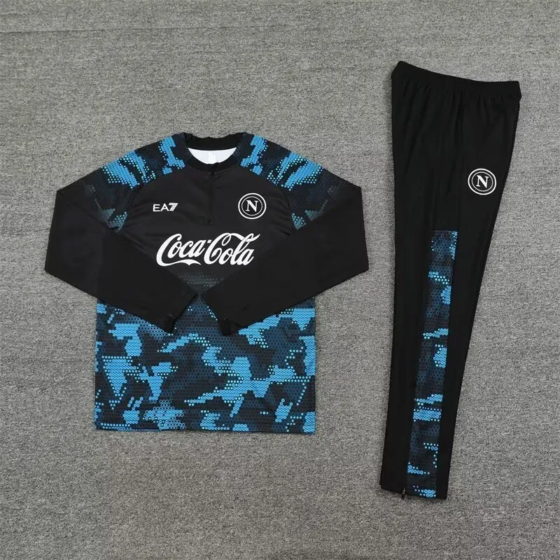 24-25 Napoli Long Sleeve Training Suit Football Shirts 1