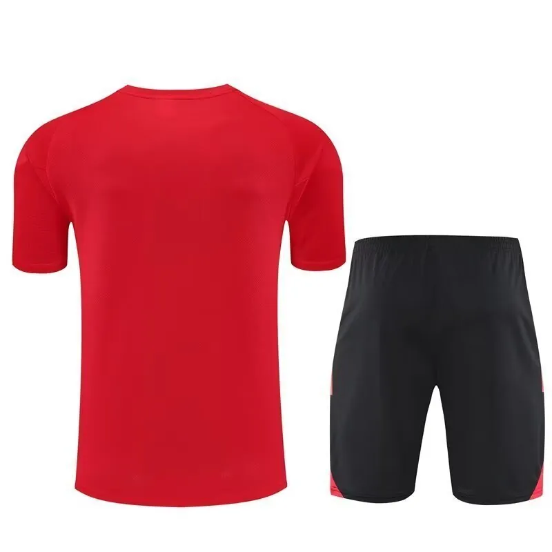 25-26 Manchester United Red Training Kits Football Tracksuits 2