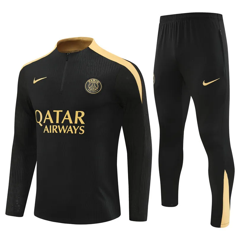 24-25 PSG Player Long Sleeve Training Suit Football Shirts 4