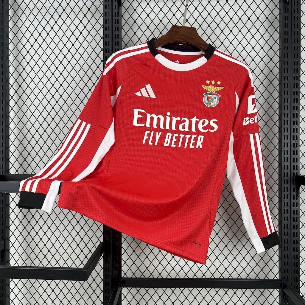 25-26 Benfica Home Long Sleeve Kit Football T-Shirt AAAAJersey Supply Yupoo 6