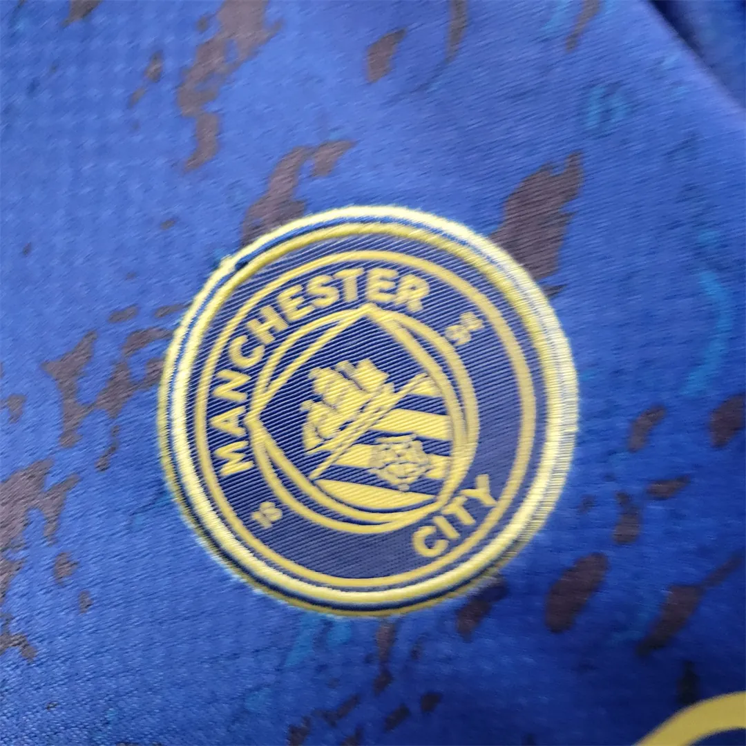 23-24 Manchester City Blue Special Edition kids kit 8